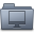 Computer Folder Graphite Icon 32x32 png